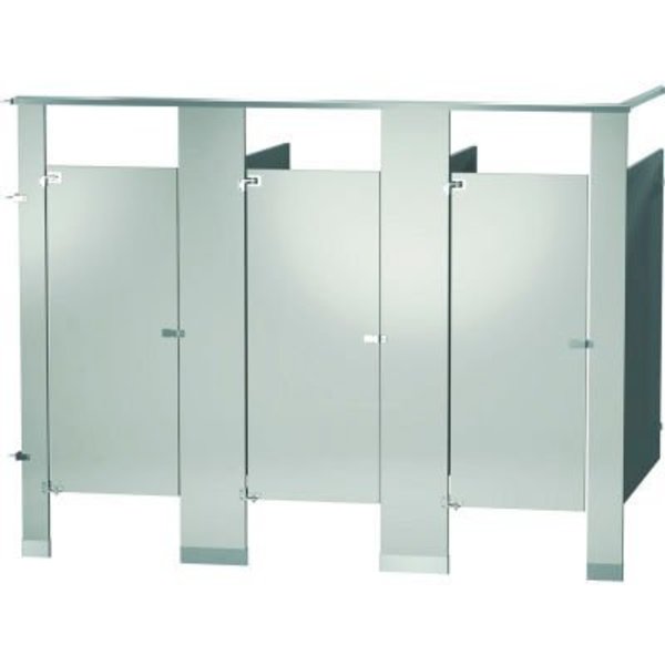 Bradley Bradley Powder Coated Steel 108" Wide Complete 3 In-Corner Compartments, Warm Gray - IC33660-WGR IC33660-WGR